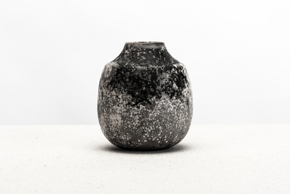 raku vase – buttercup