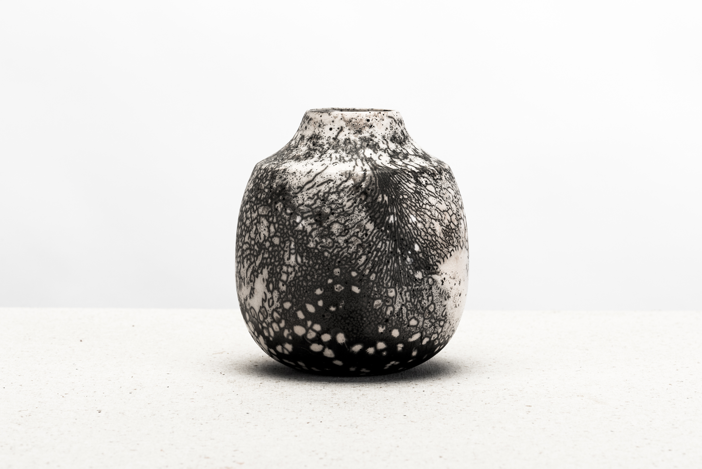 raku vase – buttercup