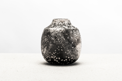 raku vase – buttercup