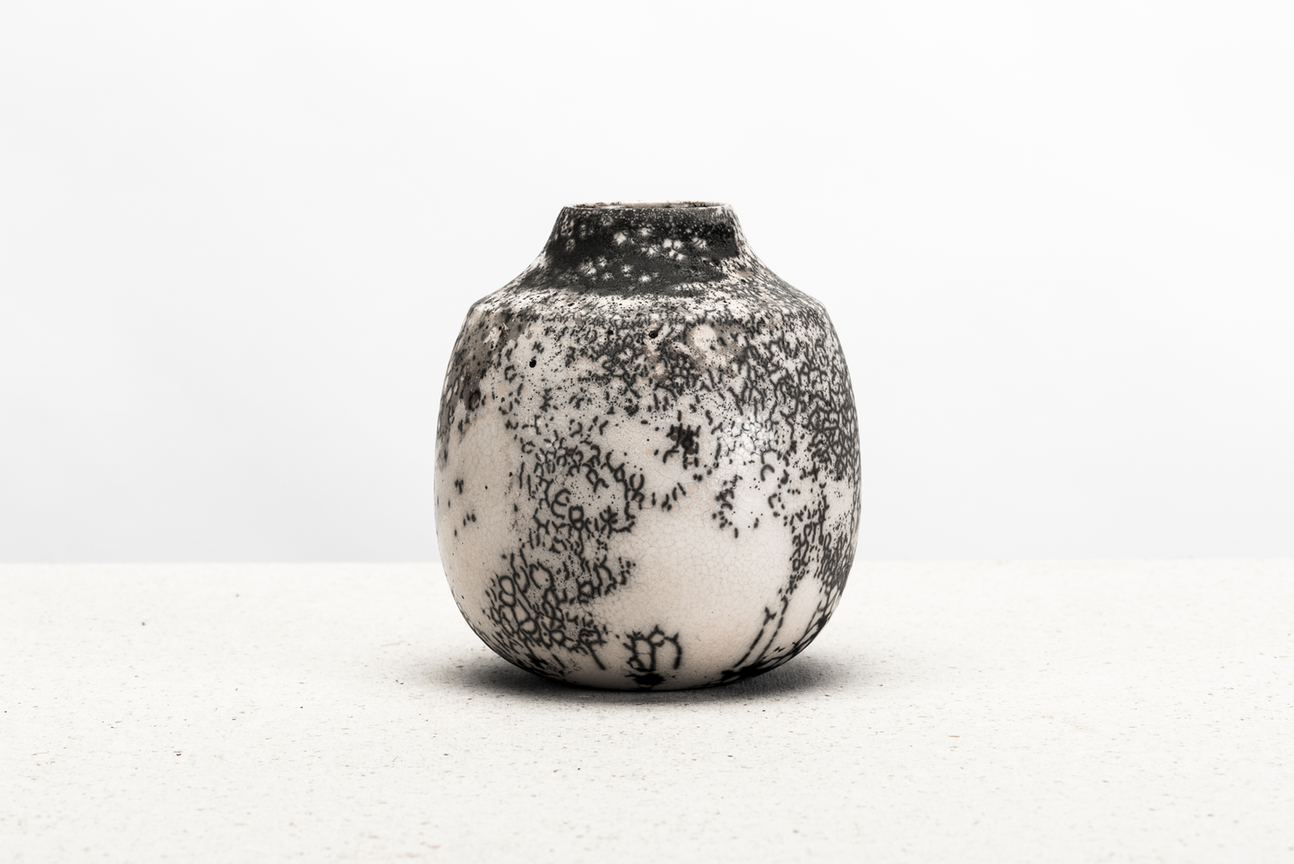 raku vase – buttercup